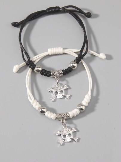 Grunge Punk 2pcs Star Charm Bracelet