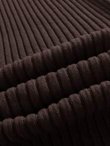 SHEIN Essnce Plus Size Stand Collar Fitted Casual Comfortable Stretchy Sweater Dress/Winter