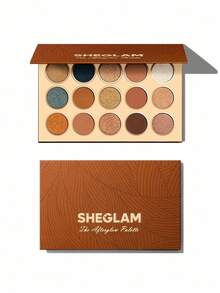 SHEGLAM Paleta Afterglow De 15 Colores Con Brillo Dorado Mate, Sombras De Ojos En Tonos Neutros Y FríOs, Sombras De Ojos Profesionales Suaves Y Duraderas, Maquillaje De Ojos, CosméTicos, Fiesta De Navidad Y Brillos Marca Belleza Maquillaje Maquullaje CosméTica Para Mujeres NiñAs Perfecto Para Invierno Primavera Ideal Para Y2K Elegante Moda Adecuado Para CumpleañOs San ValentíN Regalo Fiesta Listo Mejor Color - Afterglow - Ver 7
