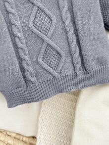 SHEIN Neugeborenen Baby Lässig Langarm-Oberteil, Hose und Mütze Komplett-Set für Herbst und Winter, Mädchen