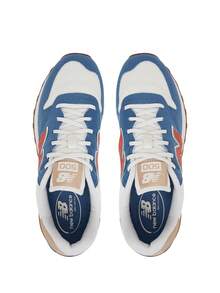 New Balance 500 Sneakers - White Beige Red Blue - View 4