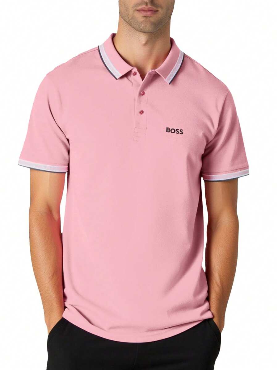 Hugo Boss Men's Polo Shirts Pink - light pink - View 1