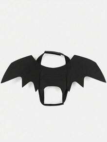 1PC Felt Pet Costume Halloween Black Bat Demon Wings Straps Vest For Medium Large Dogs Cats Funny Scary Party Festival Photo Props Pet Supplies - Black - View 5