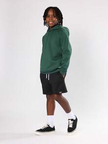 SUMWON 缺货印花连帽衫男童休闲羊毛套头衫运动衫冬季秋季舒适街头休闲青年连帽上衣