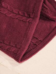 Anewsta Robe moulante élégante en maille perlée avec manches évasées, tenue de Noël élégante et élégante pour femme, robe de soirée - Rouge - Voir 7