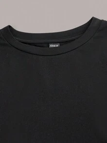 SHEIN EZwear 3 件套休闲简约图案圆领长袖短款修身女式 T 恤，适合秋冬季 - 彩色 - 查看 6