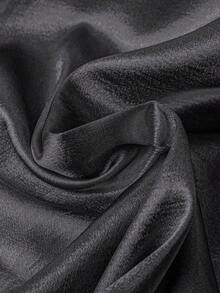 GlowEve CURVE 大码女式银色直筒宽松裤，适合聚会和通勤 - 深灰色 - 查看 3