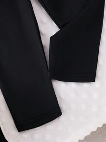 Bộ 2 quần dài tay in họa tiết bướm thường ngày cho bé gái, dễ thương và thời trang cho mùa thu - Màu Hồng Tươi - Xem 3