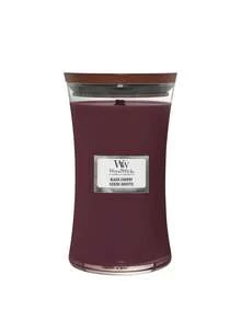 WoodWick Black Cherry Large Hourglass Candle 610 g - Svart körsbär - Visa 1