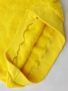 ROMWE MEN Street Life Men's Embroidered Half-Zip Pullover Sweatshirt, Suitable For Autumn/Winter - Yellow - View 8