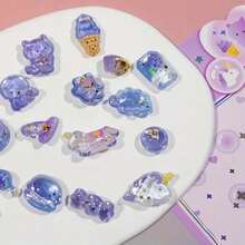 1Pc/2PCS 3D Embossed Stickers - Cute Cat, Dinosaur, Rabbit, Penguin Cartoon Animal Decorative Stickers, DIY Scrapbooking Material