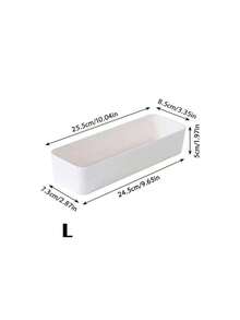 Boîte de rangement en plastique blanc 4 6 5 9 pièces Ensemble d'organisateurs à tiroirs Plateau multifonctionnel pour salle de bain, coiffeuse, maquillage, cosmétiques, chambre, cuisine, bureau, petits outils. Solution de rangement et de décoration pour la maison - Blanc - Voir 5