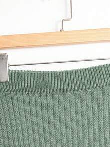 GlowEve Women's Solid Color Asymmetrical Knitted Shawl And Knitted Mini Skirt Casual 2 Pieces Set, Autumn