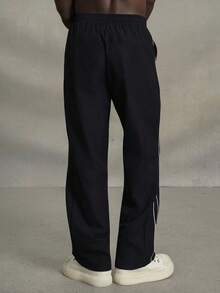 PAVTROS Men's Street Collegiate Style Pants, Back To School - Black - View 2