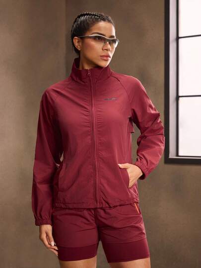 Powerista 休闲百搭纯色运动夹克