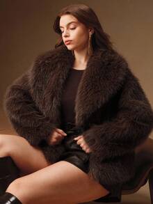 Anewsta KF16511-DM Fall,Autumn,Winter,Elegant,Chic,New Year,Casual,Christmas - Brown - View 7