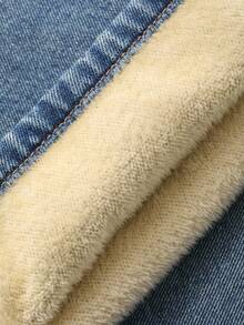 DAZY Damjeans med raka ben och mjuka, termofodrade jeans, blå tvättade, rak passform, termofodrade, vinter - Mediumtvätt - Visa 9