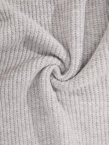 EURMUSE Men Polo Collar Stripe Knitted Regular Sweater - Grey - View 6