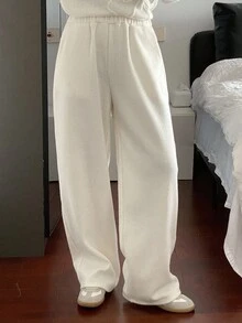 Livesso Quần vải họa tiết thường ngày cho nữ, mùa thu - Xám - Xem 6