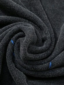 ROMWE MEN Street Life 男士做旧扎染短款 T 恤 - 黑色 - 查看 7