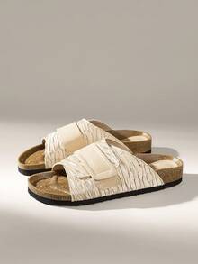 Solecia Sandalias planas de moda para mujer, chanclas de verano para playa y vacaciones al aire libre