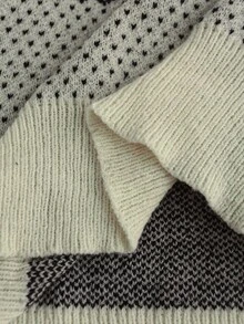 Manfinity Homme Men's Casual Geometric Deer Pattern Round Neck Raglan Sleeve Sweater, Autumn Christmas - Apricot - View 6