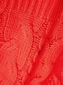 HIMLAND Men's Christmas Cable Knit Pullover Sweater Christmas Sweater For Men Couple Outfits Sets Men And Women Matching Outfits Red Sweater Christmas Clothes