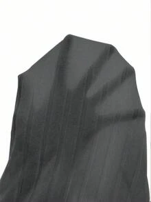 EMERY ROSE Women's Solid Color Round Neck Long Sleeve Button Design Ribbed Casual T-Shirt - Grey - View 6