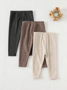 Cozy Pixies 3件套女婴装饰针织腰带保暖内衬打底裤套装