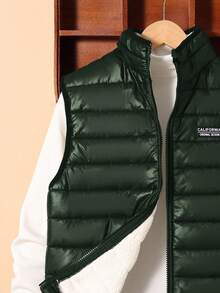 SHEIN 青少年男孩绗缝拼布毛巾绣背心配圣诞运动衫 秋季衬衫 万圣节开衫 万圣节儿童服装 长袖衬衫 秋季套装 格子夹克 黑色开衫 万圣节衬衫 红色开衫 万圣节毛衣 棕色开衫 黑色衬衫 绿色衬衫 红色衬衫 秋季衬衫 男童毛衣 白色衬衫 - 墨綠色 - 查看 4