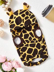 PETSIN 1 件宠物猫狗通用 3D 长颈鹿耳朵可爱卡通运动衫 - 彩色 - 查看 2