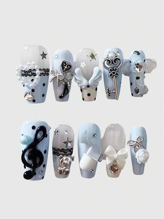 Anime Aufklebe-Kunstnägel