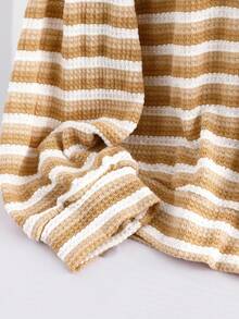 EMERY ROSE Große Größen Damen Strick T-Shirt mit Schleife, Lässig für Zuhause, Pendeln, Elegant