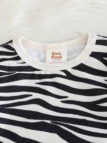 Cozy Pixies 2 pezzi Set pigiama aderente - Maglia a girocollo in morbido tessuto a maglia e pantaloni a vita elastica alla caviglia, per bambine e bambini