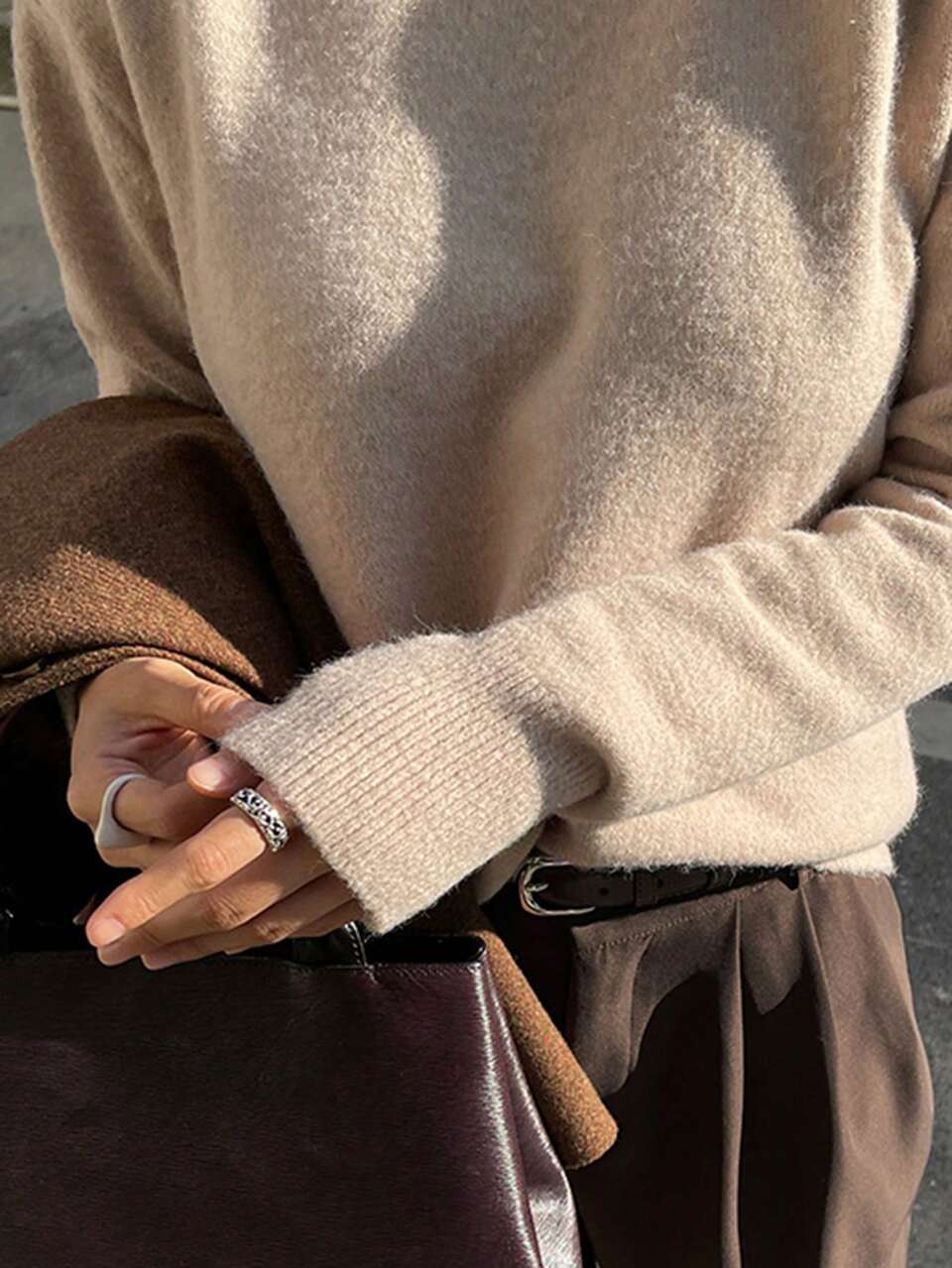 Women's Business Casual Turtleneck Sweater,Fall Women Clothes
