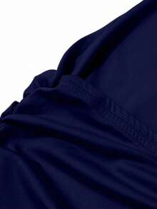 Glamine Elegant Dark-Toned Christmas Party Sleeveless Spaghetti Strap Top For Women, Winter - Blue - View 6