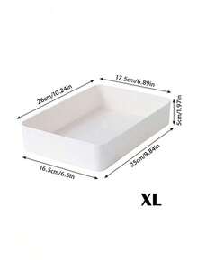 Boîte de rangement en plastique blanc 4 6 5 9 pièces Ensemble d'organisateurs à tiroirs Plateau multifonctionnel pour salle de bain, coiffeuse, maquillage, cosmétiques, chambre, cuisine, bureau, petits outils. Solution de rangement et de décoration pour la maison - Blanc - Voir 6