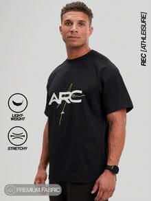 ARC Men's Unrestricted Motion Top | Quick-Dry 4-Way Stretch Moisture Wicking | Confident Lifestyle Fit - Black - View 1