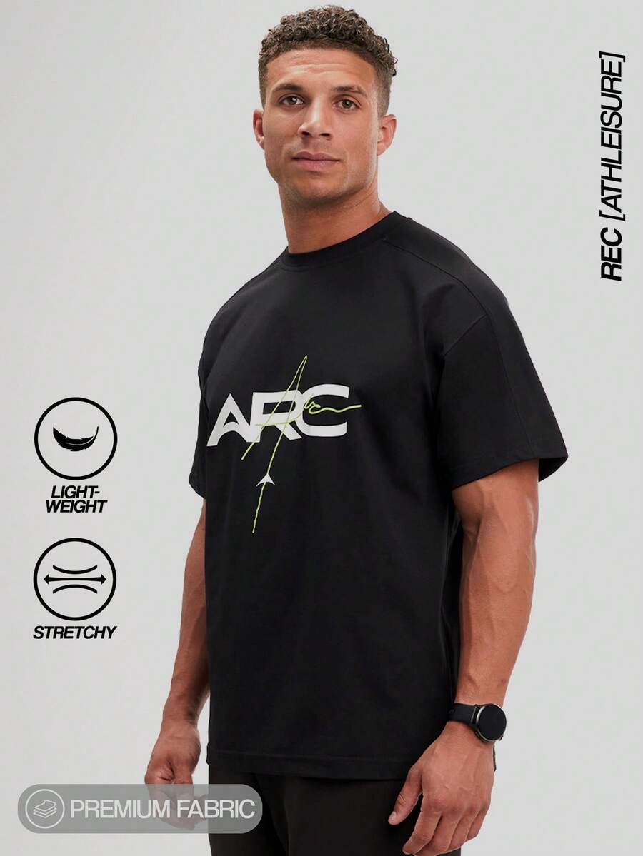 ARC Men's Unrestricted Motion Top | Quick-Dry 4-Way Stretch Moisture Wicking | Confident Lifestyle Fit - Black - View 1
