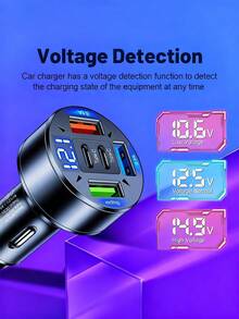 100W 3USB 2Type-C Car Charger Fast Charging PD QC3.0 USB C Car Phone Charger Type C Adapter In Car Compatible With Iphone