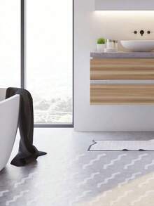 24pcs Anti Slip Shower Stickers Bathroom Anti-Slip Strip Peva Transparent Bathtub Anti-Slip Sticker Tape For Bathroom Tub Floor And Shower - Clear - View 4