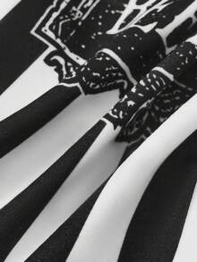 Beetlejuice X SHEIN 1 Set Cartoon Character Pet Collar & Leash Set, Multiple Sizes, Suitable For Cats, Dogs, Goth, Cosplay - Multicolor - View 6
