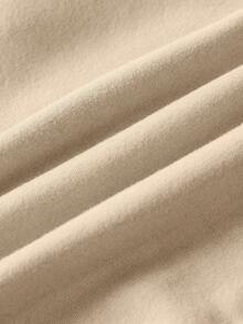 TEENAGE MUTANT NINJA TURTLES | SHEIN 小男孩休闲卡通图案连帽卫衣，适合秋冬 - 卡其色 - 查看 4