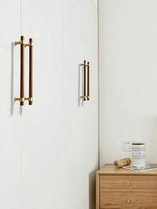 1 件实木橱柜抽屉把手 - 现代简约山毛榉木和黑胡桃木把手，北欧风格衣柜木制旋钮 - 彩色 - 查看 10