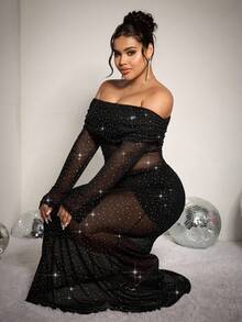 GalTyme Set di top corto e gonna lunga con glitter, taglie comode, versatile da indossare sia con spalle scoperte che con collo a cappuccio