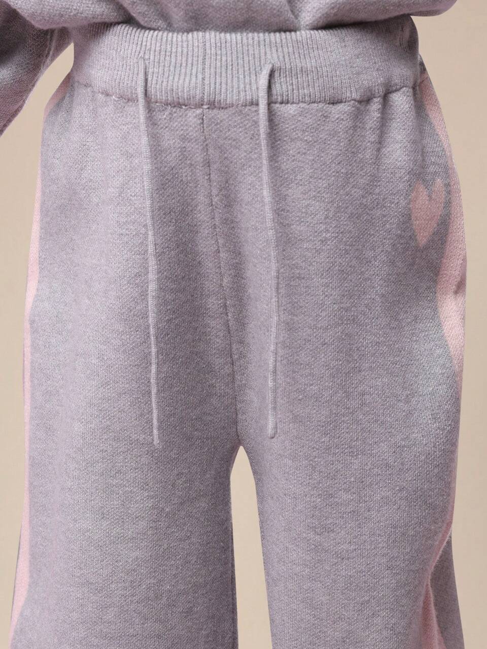 Oversize-Sweatshirt und Jogginghose mit Herz-Print, Kombiteil
