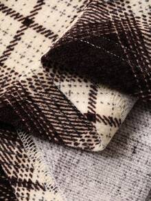 Livesso 女士格子裙秋季 - 卡其色 - 查看 7