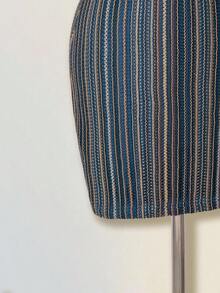 SHEIN ICON Robe mini crochetée de festival, bandeau, tenue de plage hippie bohème, découpée, d'été, pour club de plage, crop top sans bretelles, tricotée, tenue de vacances et de villégiature - Multicolore - Voir 8