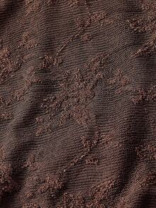 SHEIN MOD 大码女式棕色荷叶边不对称肩连衣裙，深棕色连衣裙，咖啡棕色连衣裙，棕色短款连衣裙，连衣裙，秋冬连衣裙，圣诞连衣裙，新年连衣裙，感恩节连衣裙，派对连衣裙，圣诞节服装，女士派对连衣裙，圣诞派对连衣裙 - 棕色 - 查看 2