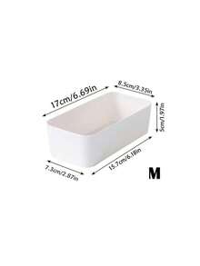Boîte de rangement en plastique blanc 4 6 5 9 pièces Ensemble d'organisateurs à tiroirs Plateau multifonctionnel pour salle de bain, coiffeuse, maquillage, cosmétiques, chambre, cuisine, bureau, petits outils. Solution de rangement et de décoration pour la maison - Blanc - Voir 4